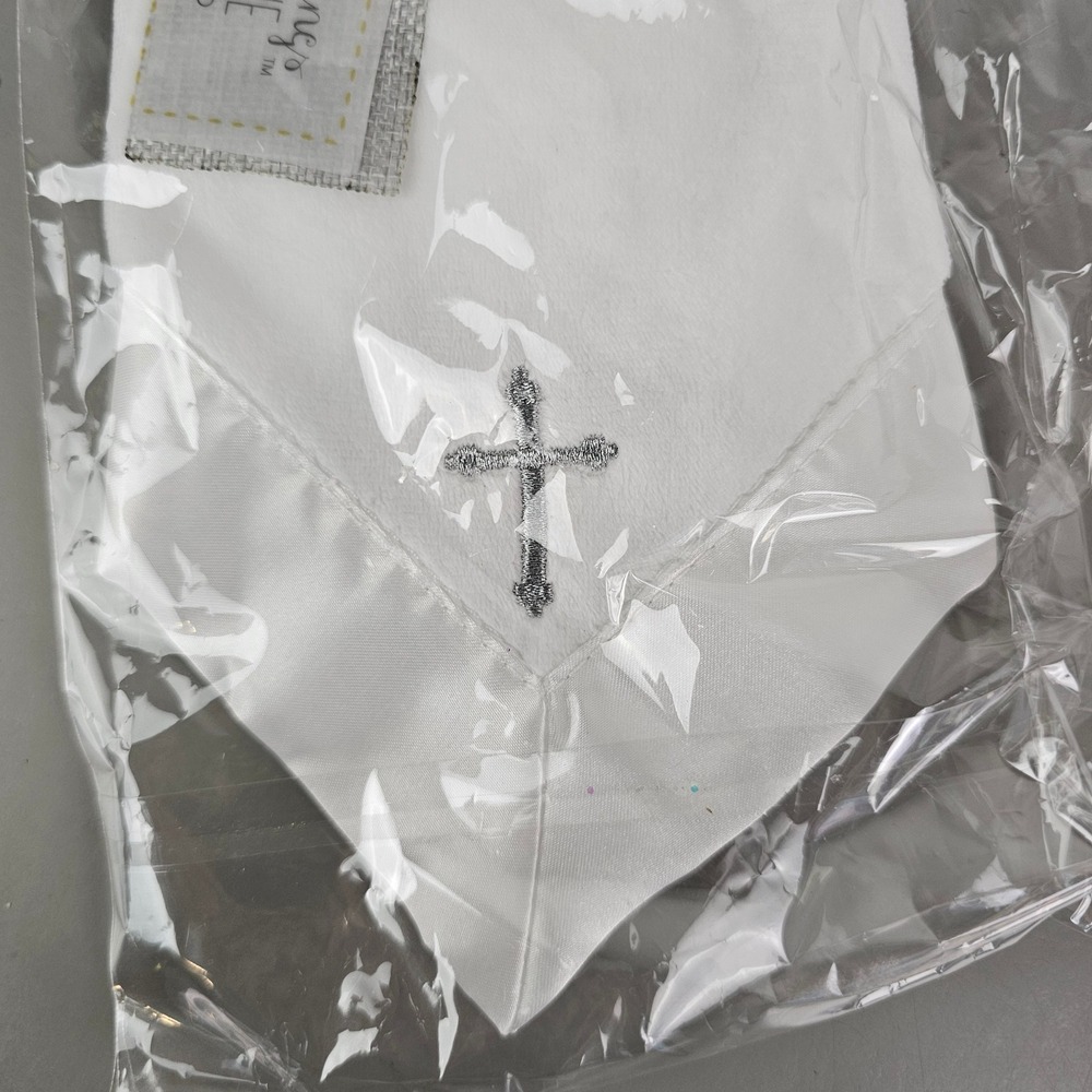 Baby Aspen Bedtime Blessings Prayer Lamb Lovie White Cross BA12036NA NEW - Picture 3 of 6